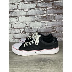 Red Ball Jets ‘51 Black & White Canvas Low Top Sneakers Shoes Men Sz 10M US/43EU